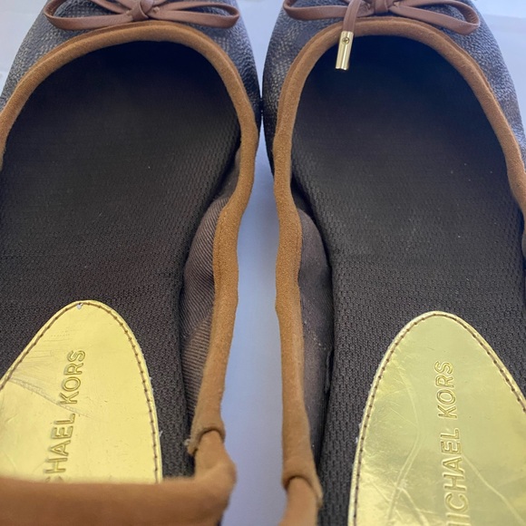 Michael Kors Juliette Ballet Flat in Brown Size 9 - Picture 7 of 9